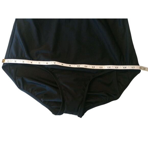 Swim Solutions Floral Print Flyaway Swim Dress size 18 Black/White NWT - Picture 12 of 12